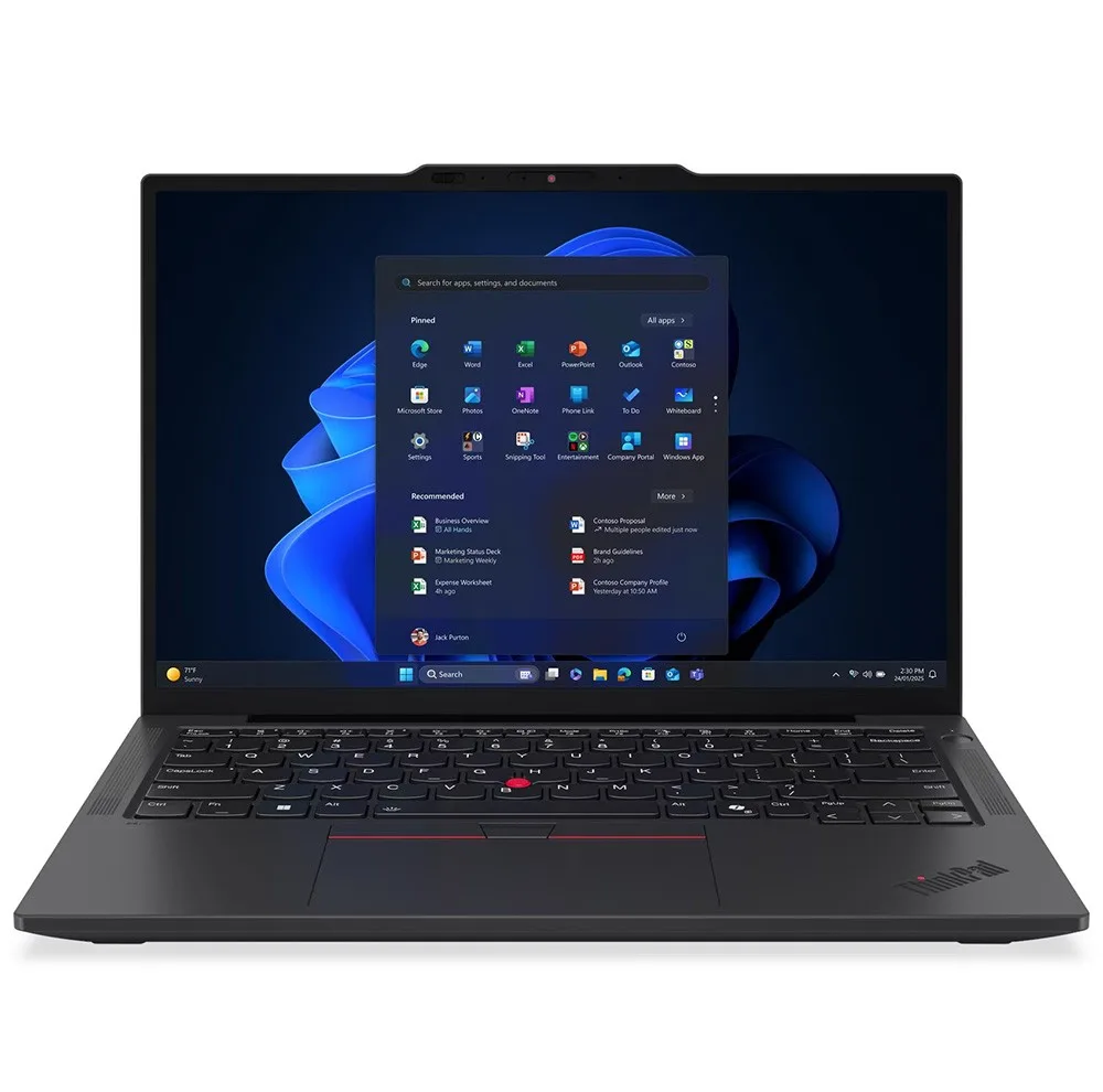 لپ تاپ 14 اینچی لنوو مدل ThinkPad X13 Gen 6-Core Ultra 7 255U-32GB LPDDR5X 8400MHz-512GB SSD-IPS-Backlit-Fingerprint-W Pro