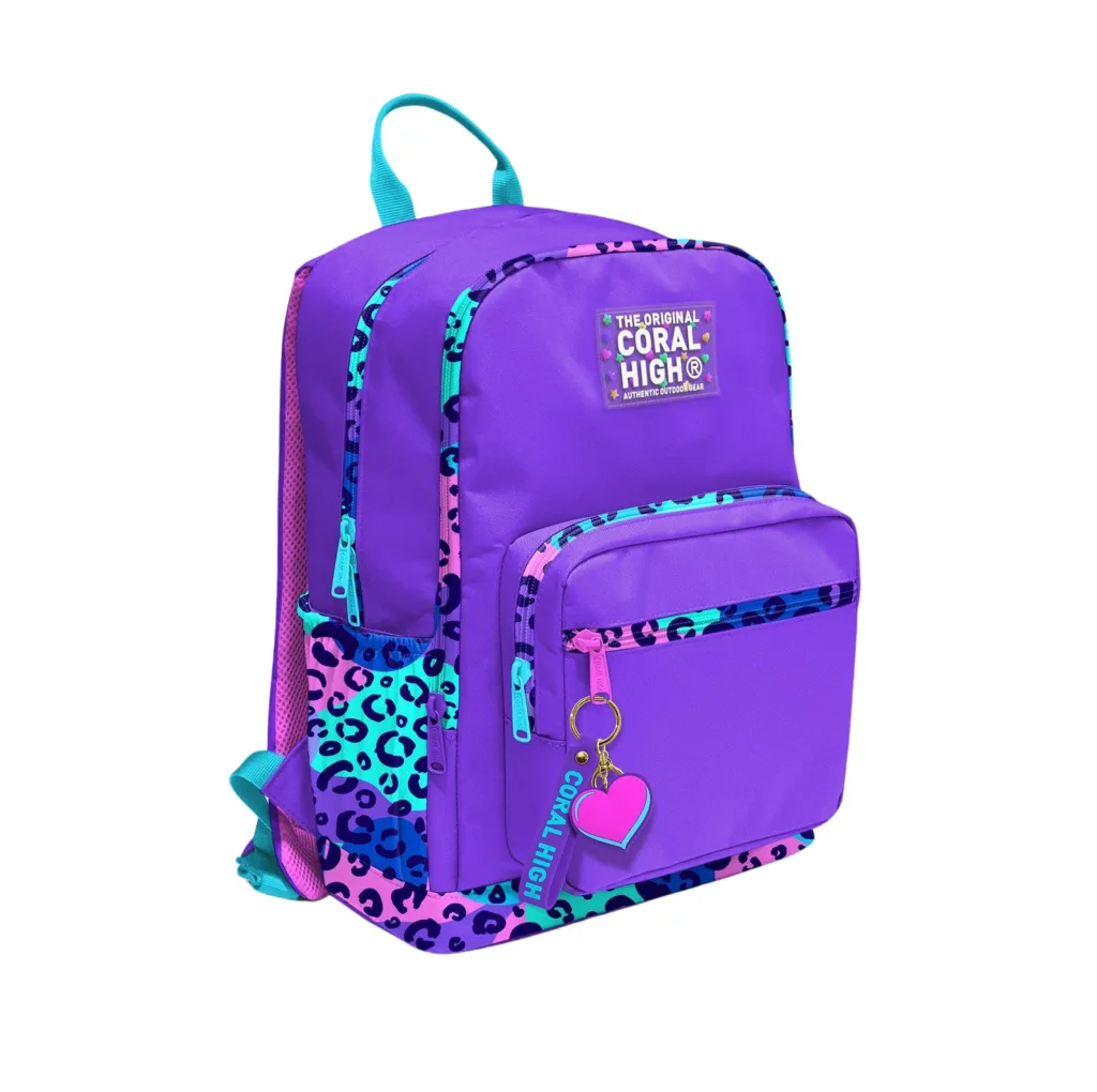 کوله پشتی مدرسه  کورال های مدل پلنگی کد 23632