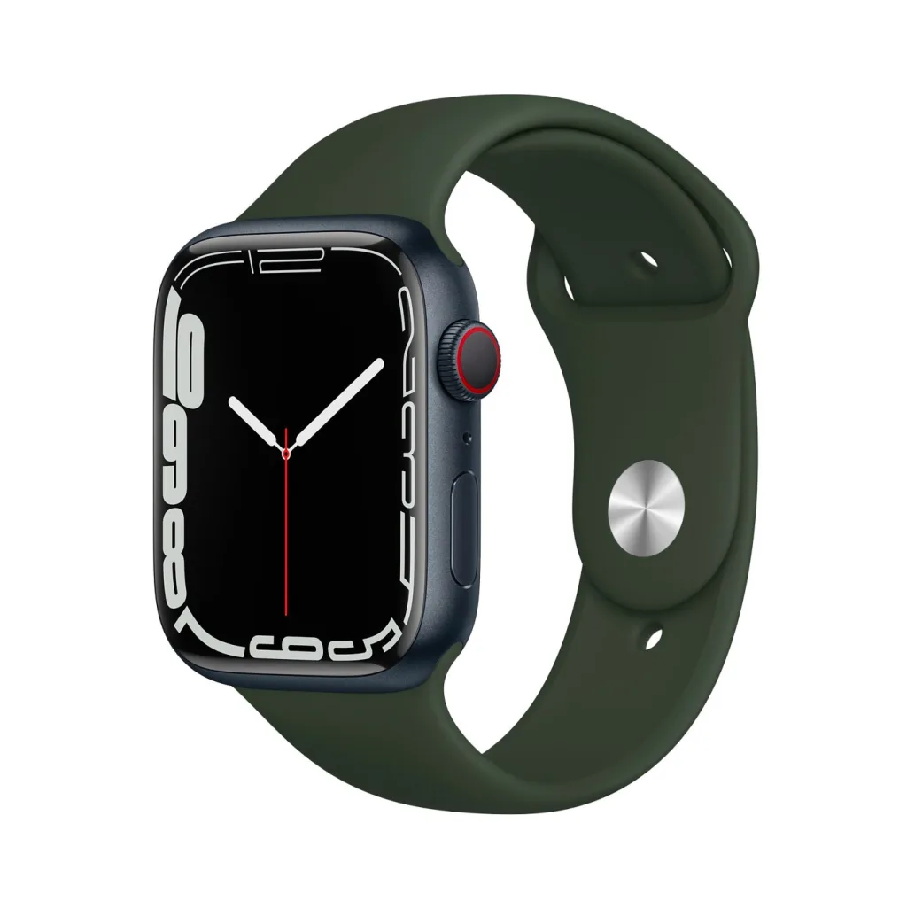 ساعت هوشمند اپل واچ سری 7 مدل 45mm Aluminum Case with Sport silicone Band