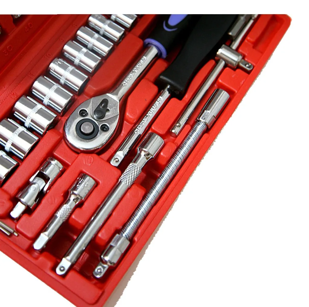 مجموعه 46 عددی اچار و سری بکس مدل BT-0046