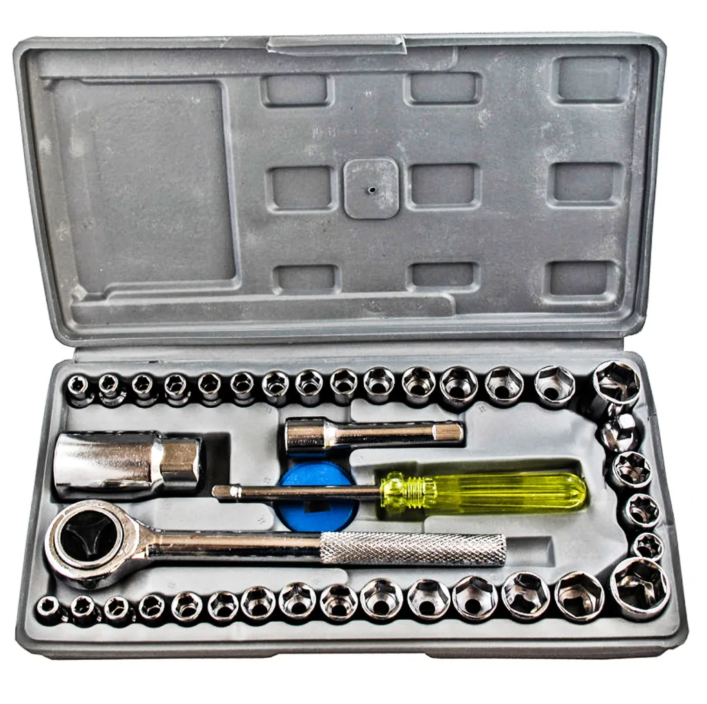 آچار بکس و سری آچار بکس مدل BPRFG - 28 مجموعه 40 عددی