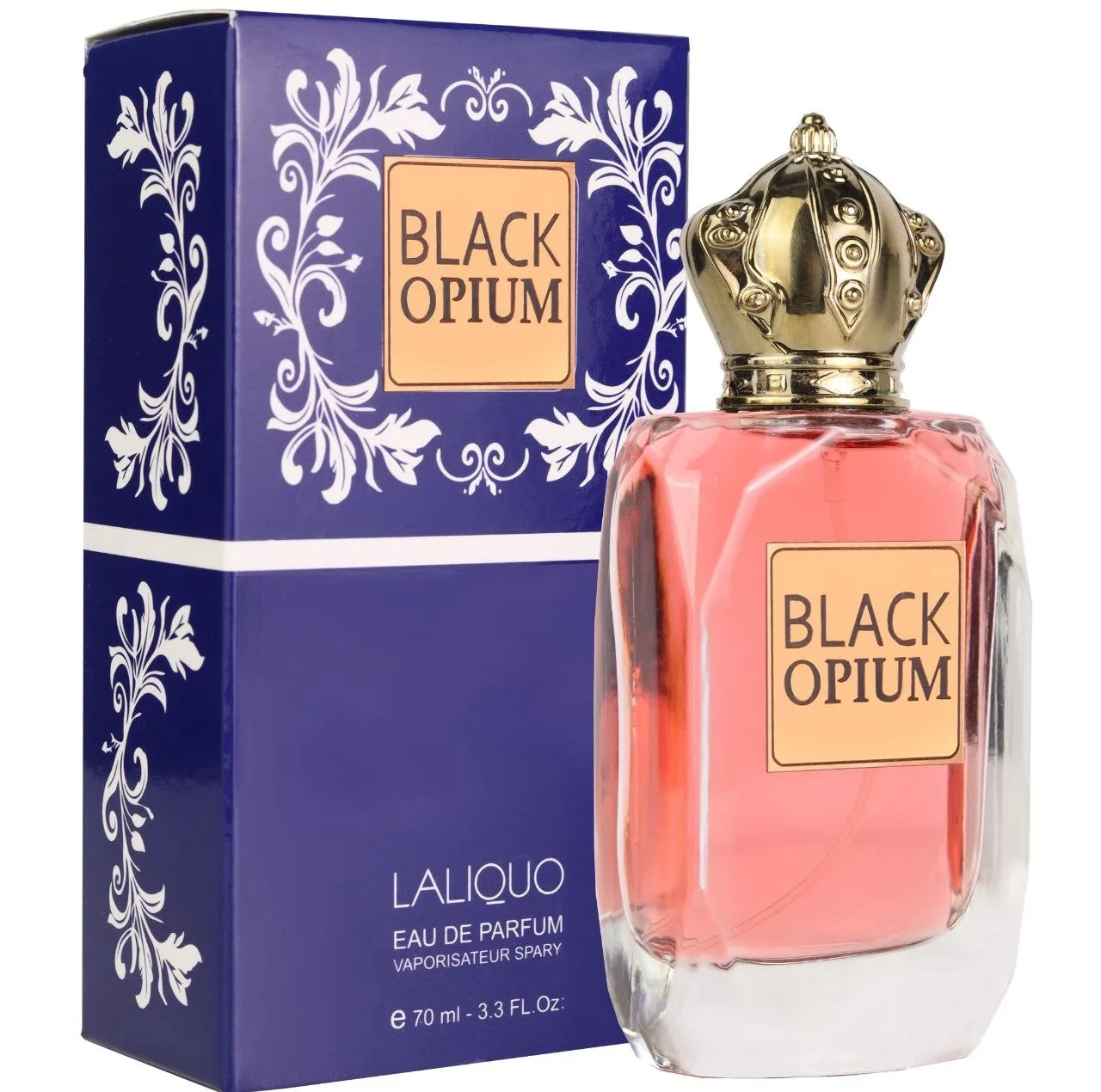 ادوپرفیوم زنانه لالیکو مدل Black Opium با رایحه شرقی وانیلی حجم 70 میلی‌لیتر