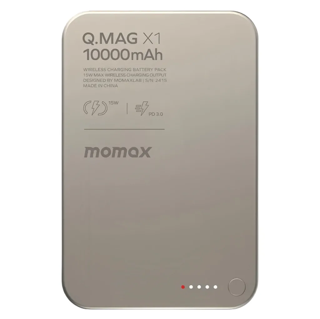 پاوربانک مومکس مدل Q.MAG ظرفیت 10000 میلی آمپر ساعت
