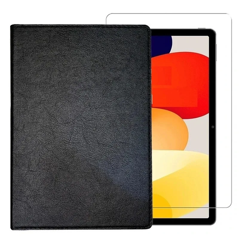 کیف کلاسوری مدل چرمی مناسب برای تبلت سامسونگ Galaxy Tab A11 -8.7 inch به همراه محافظ صفحه نمایش