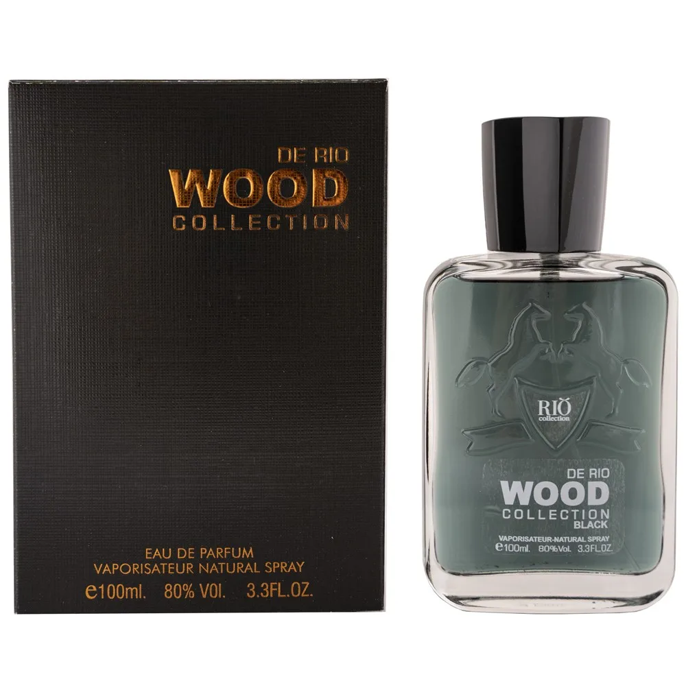 ادو پرفیوم مردانه ریو کالکشن مدل Wood black eco حجم 100 میلی لیتر