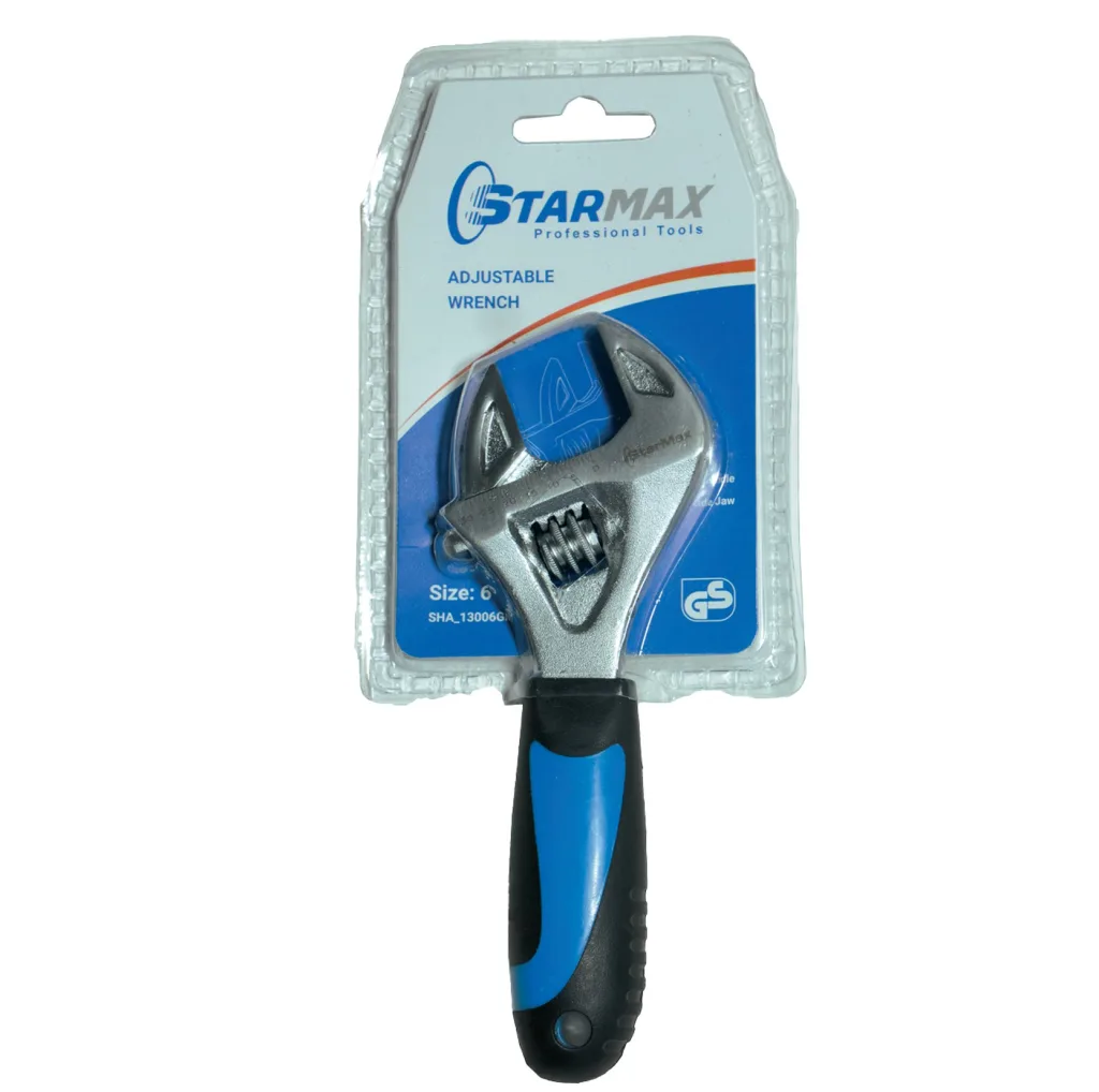 آچار فرانسه استارمکس مدل مینی روکش دار SHA-13006GM سایز 6 اینچ