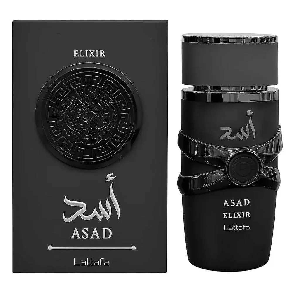 ادو پرفیوم مردانه لطافه مدل اسد الکسیر با رایحه گرم حجم 100 میلی لیتر