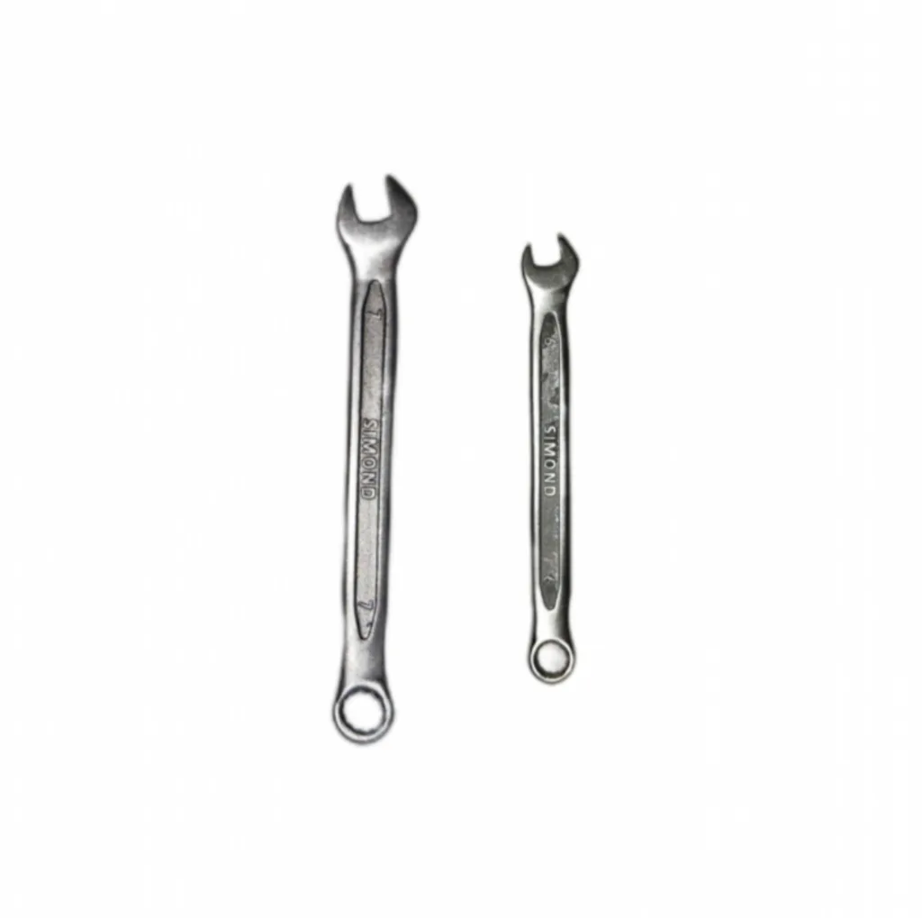 آچار یکسر تخت و یکسر رینگی سیموند مدل 22806/7 سایز 6 -7 میلی متر مجموعه 2 عددی