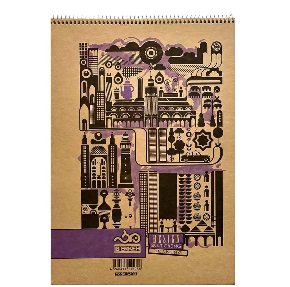 دفتر طراحی 60 برگ برکه سایز A3 کد 6303