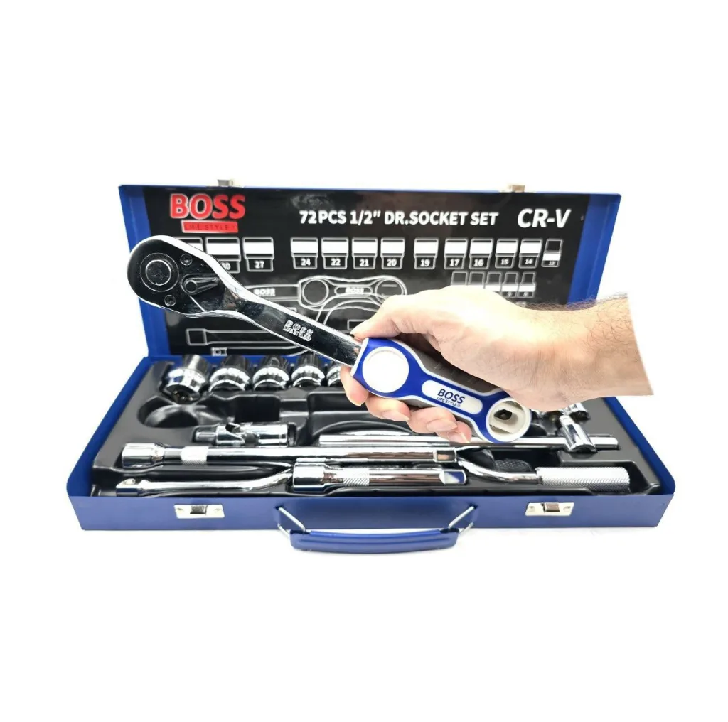 آچار بکس باس مدل BS-24pcsP مجموعه 24 عددی