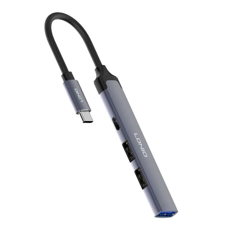 هاب 4 پورت USB-C الدینیو مدل DS-34C