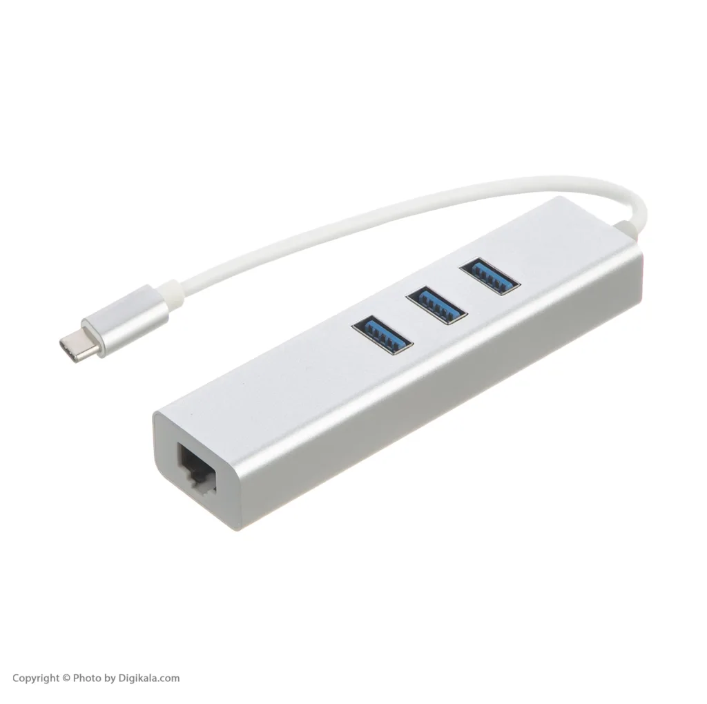 هاب 3 پورت USB-C مدل Y10-LAN 1000-U3