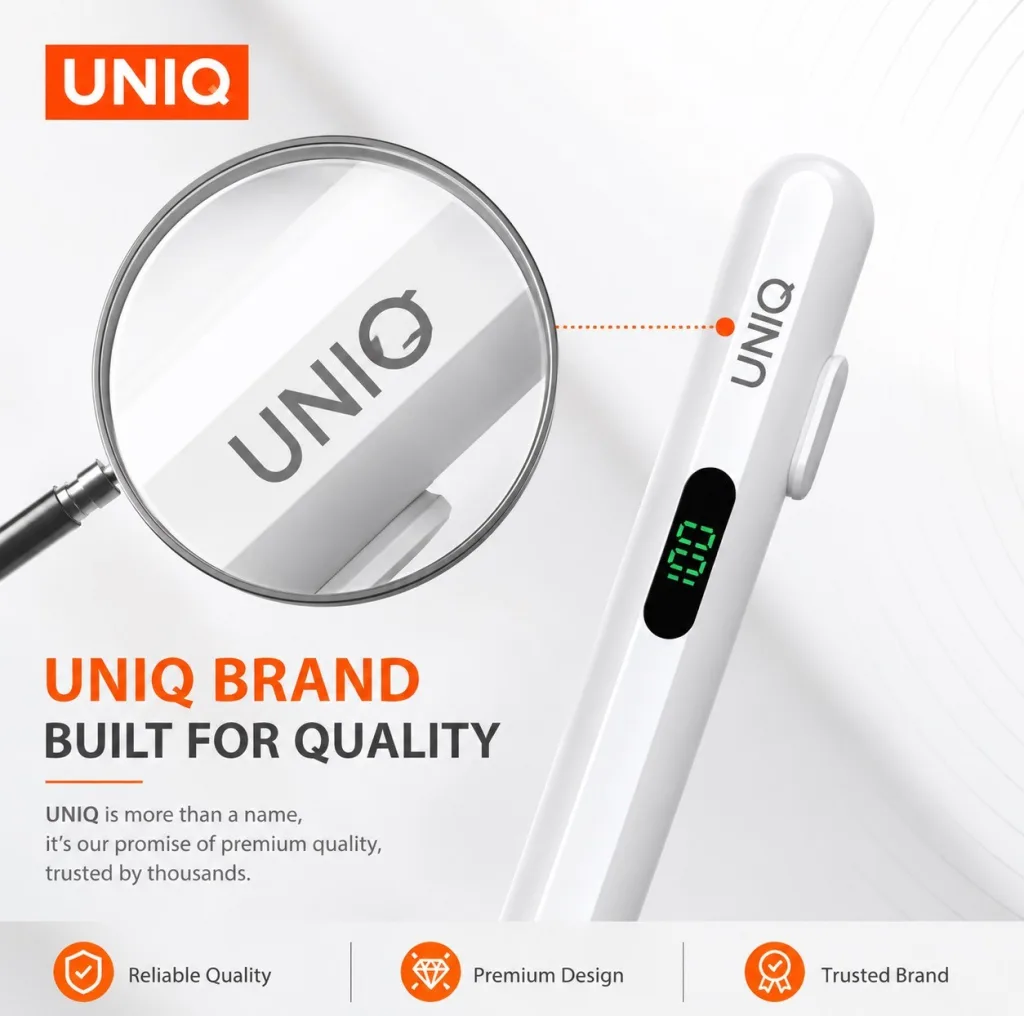 قلم لمسی یونیک مدل Universal با درگاه شارژ Type-C به همراه دو عدد سری اضافه
