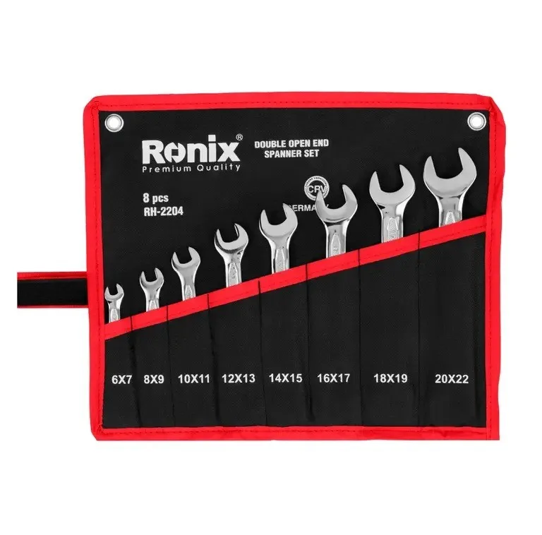 آچار دو سر تخت رونیکس مدل RH-2204 مجموعه 8 عددی