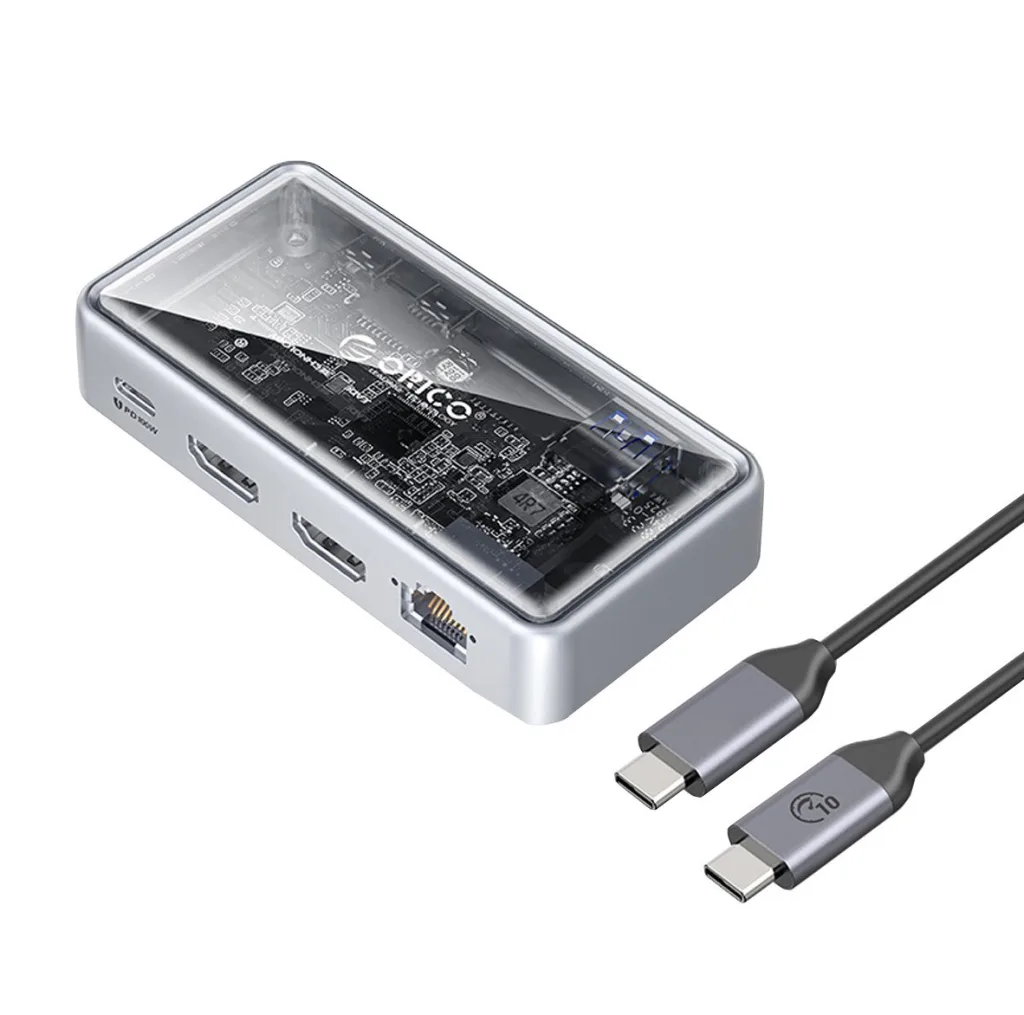 داک استیشن 6 پورت USB-C اوریکو مدل TM10-6CP