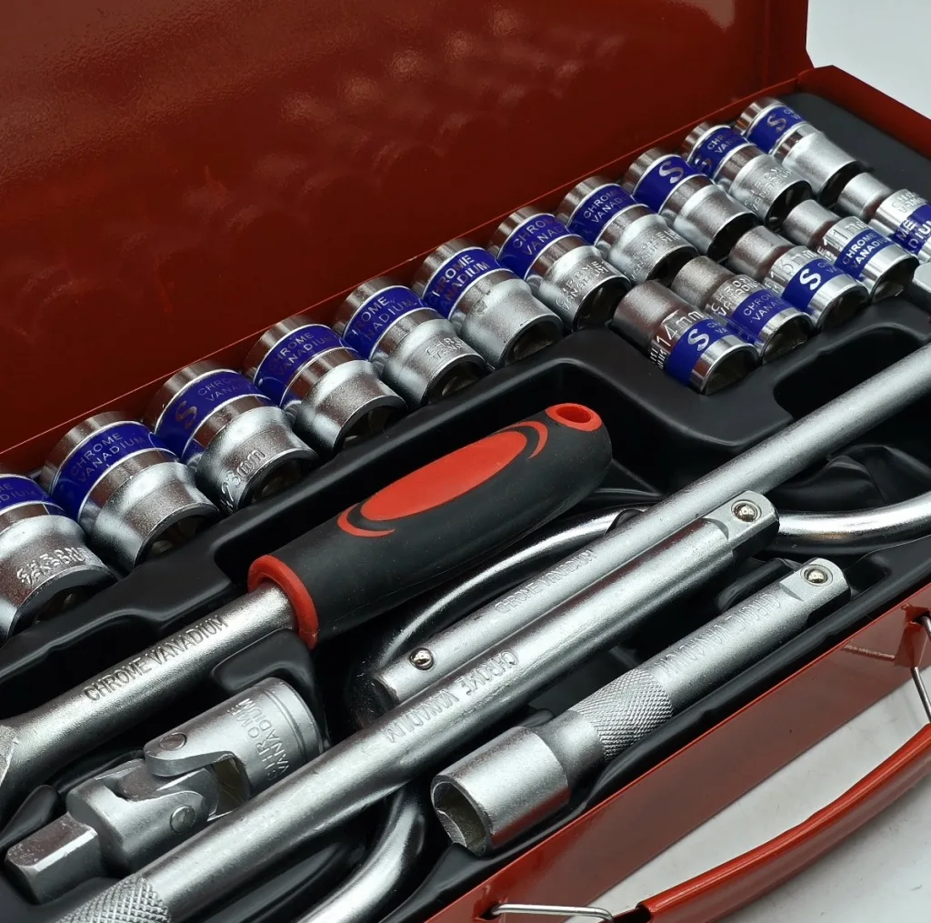 جعبه آچار بکس جنترد مدل 24PCS-SOCKET SET سایز 8، 32 میلی متر مجموعه 24 عددی
