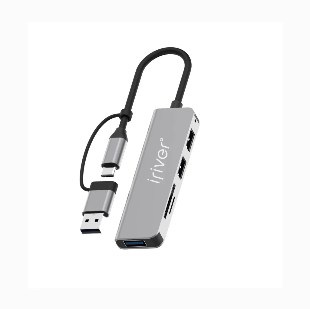 هاب و کارت خوان 5 پورت USB 3.0 آیریور مدل  HU-2 DUAL