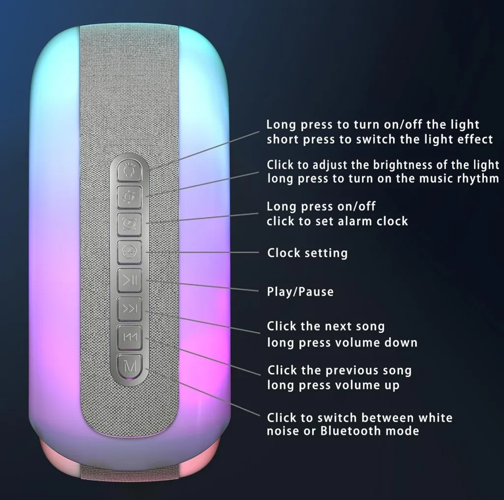 اسپیکر بلوتوثی شارژی قابل حمل مدل حلزونی RGB
