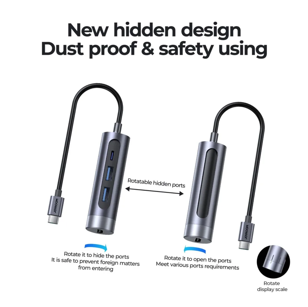 هاب 4 پورت USB-C جوی روم مدل S-H113