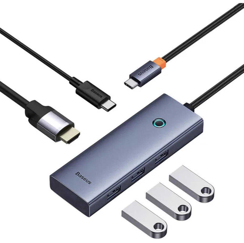 هاب 5 پورت USB-C باسئوس مدل BS-OH150