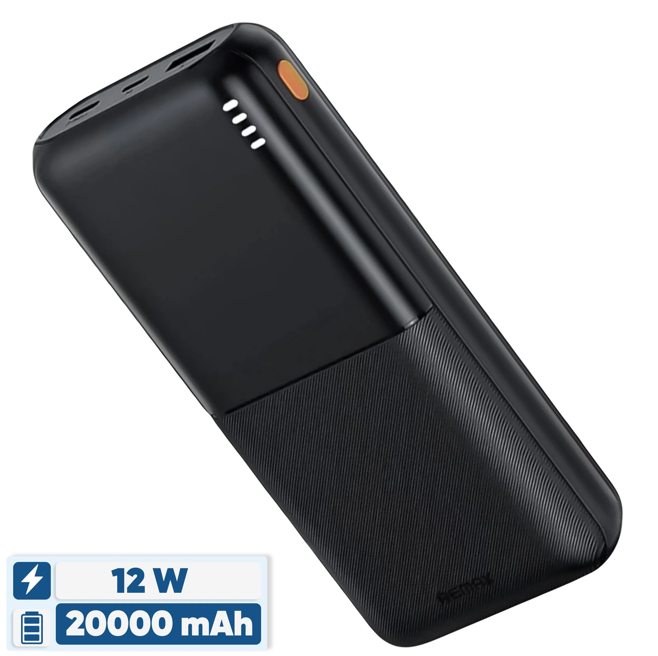 پاوربانک 12 وات ریمکس مدل RPP-26 ظرفیت 20000 میلی آمپر ساعت