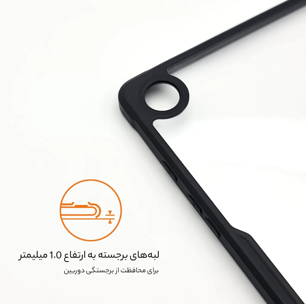 کاور سامورایی مدل Black-Bumper مناسب برای تبلت سامسونگ Galaxy Tab A9 / X115