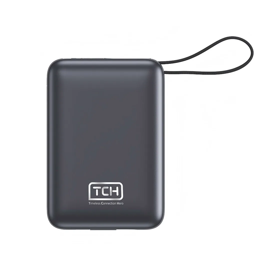 پاوربانک 22.5 وات تی سی اچ مدل Compact 2020 ظرفیت 20000 میلی‌آمپرساعت به همراه 2 عدد کابل USB-C / لایتنینگ