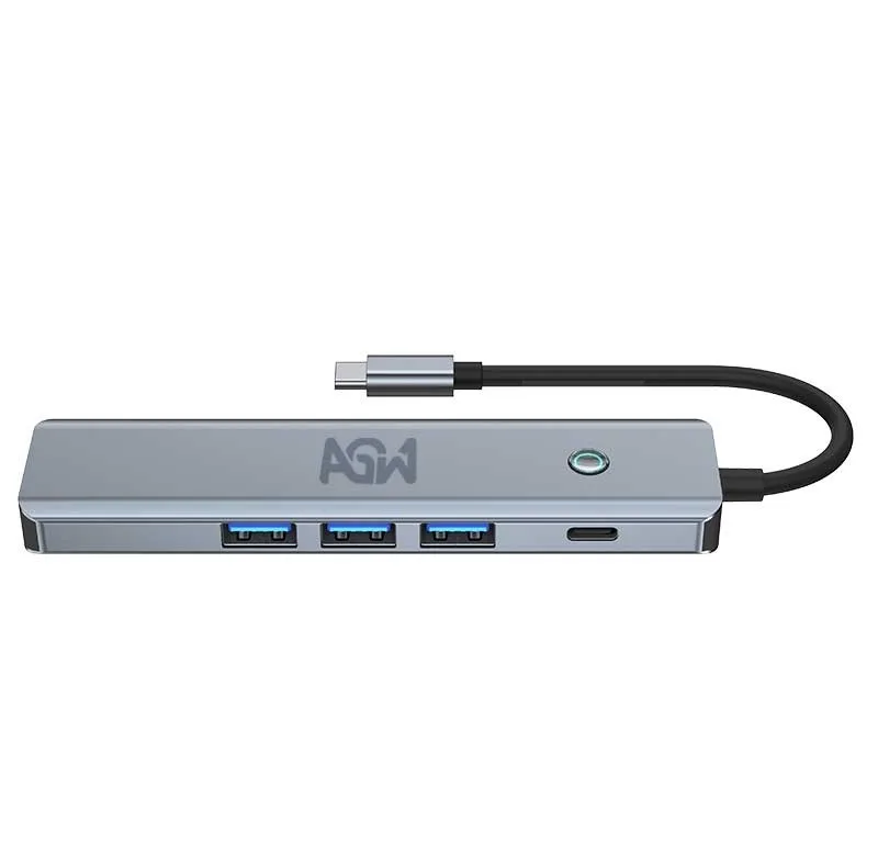 هاب 5 پورت USB-C ای جی دبلیو مدل BYL-2319