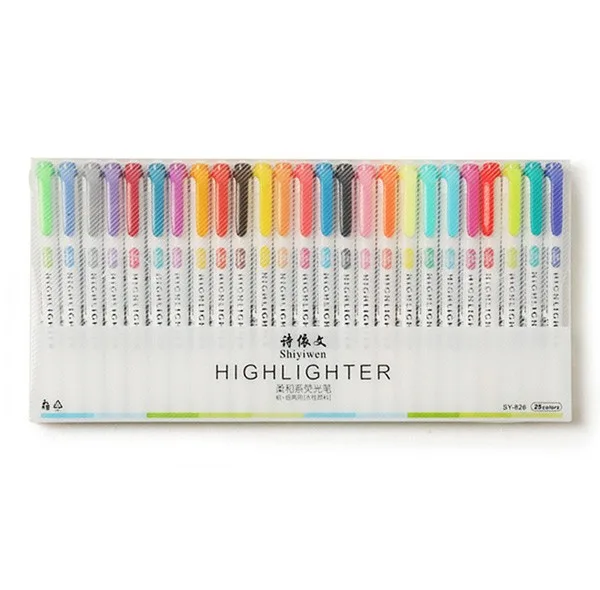 ماژیک علامت گذار مدل light مجموعه 25 عددی