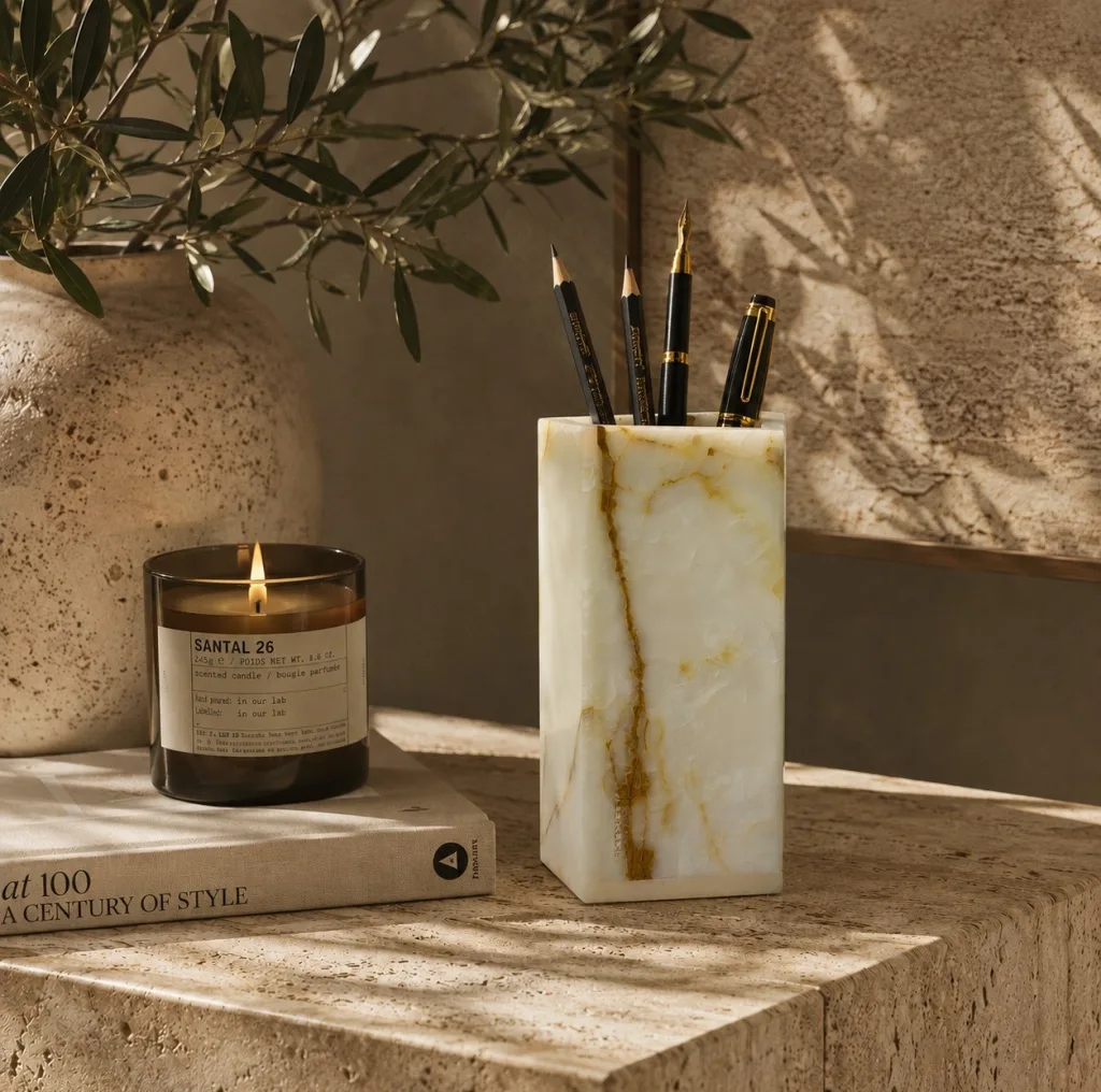 جامدادی رومیزی ایکس پروداکتس طرح سنگی مدل Como Luxe