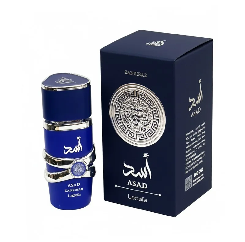 ادوپرفیوم مردانه لطافه مدل اسد با رایحه خنک حجم 30 میلی‌لیتر