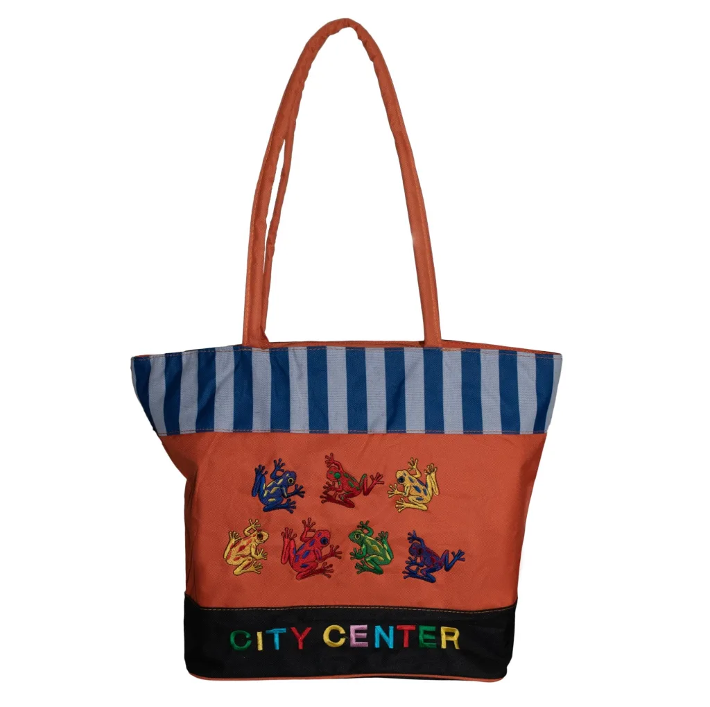 ساک خرید مدل گلدوزی طرح City Center کد 02