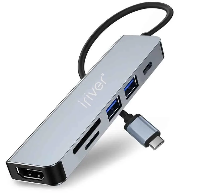هاب و کارت خوان 5 پورت USB-C آیریور  مدل TC2-4K