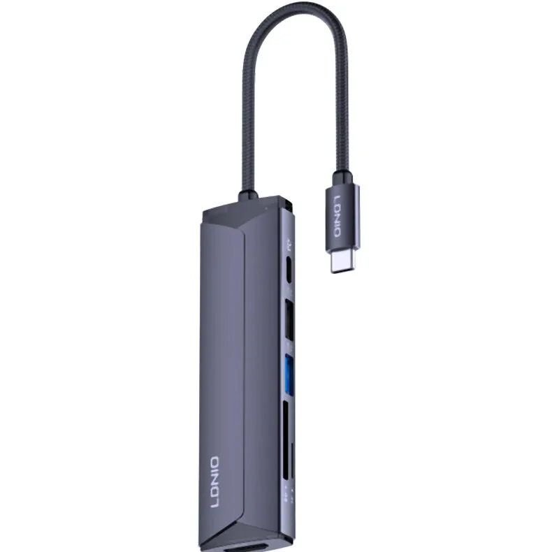 هاب 6 پورت USB-C الدینیو مدل DS-56H