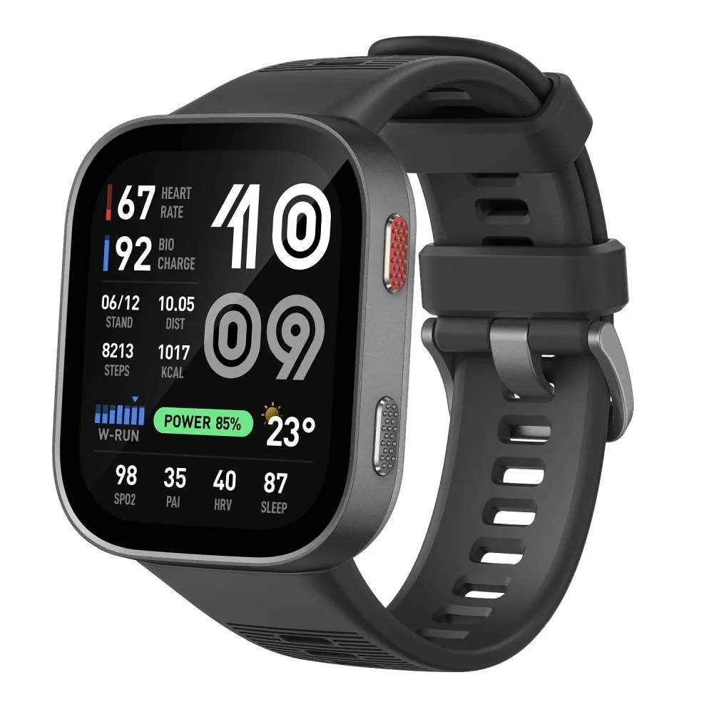 ساعت هوشمند 50 میلی متری امیزفیت مدل Bip Max با بند سیلیکونی