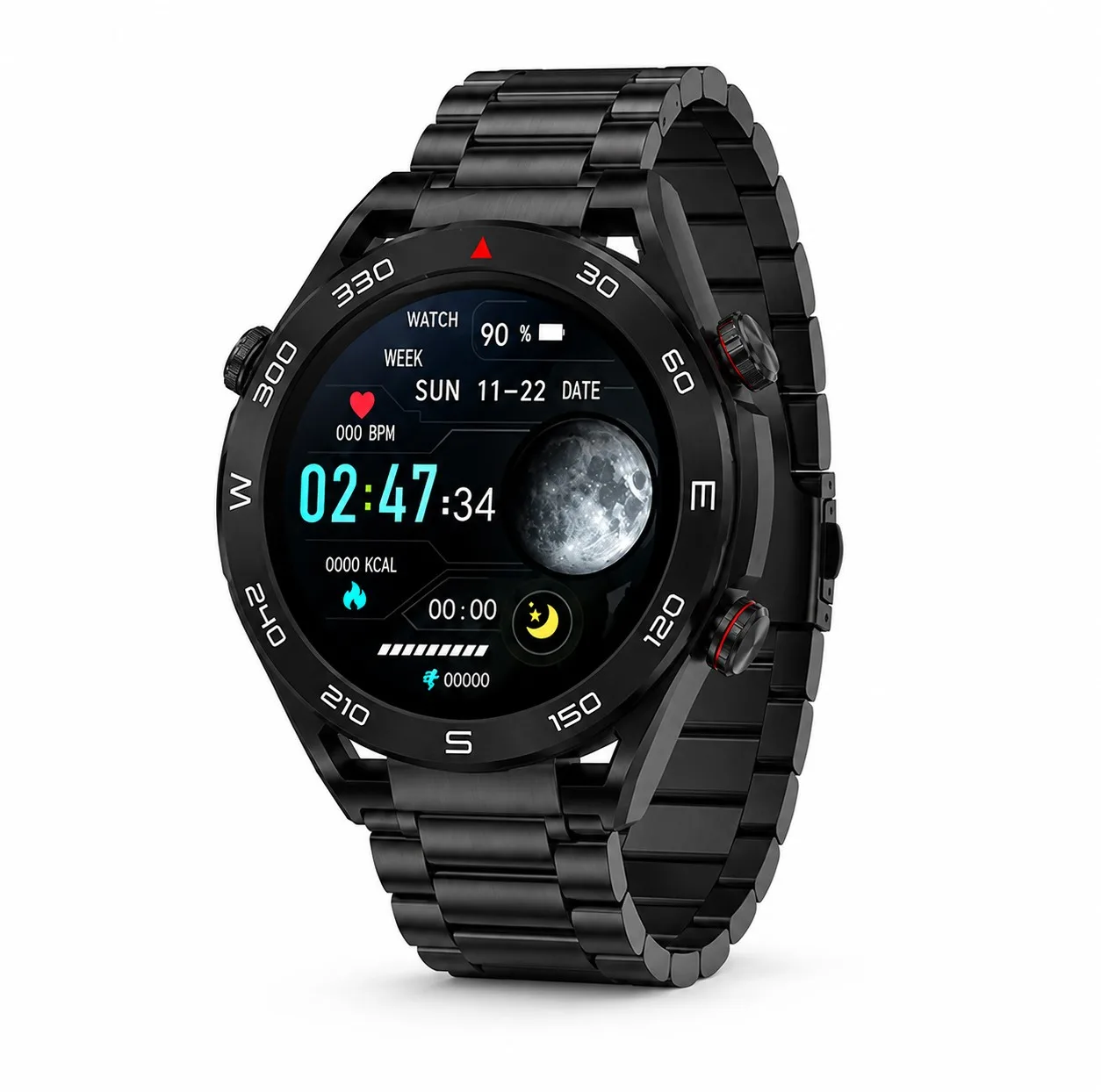 ساعت هوشمند 49 میلی‌متری ووکاس مدل G6 MAX با بند استیل ضدزنگ