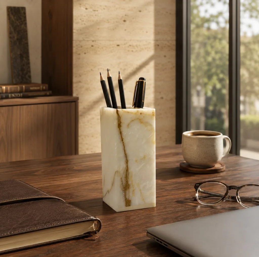 جامدادی رومیزی ایکس پروداکتس طرح سنگی مدل Como Luxe