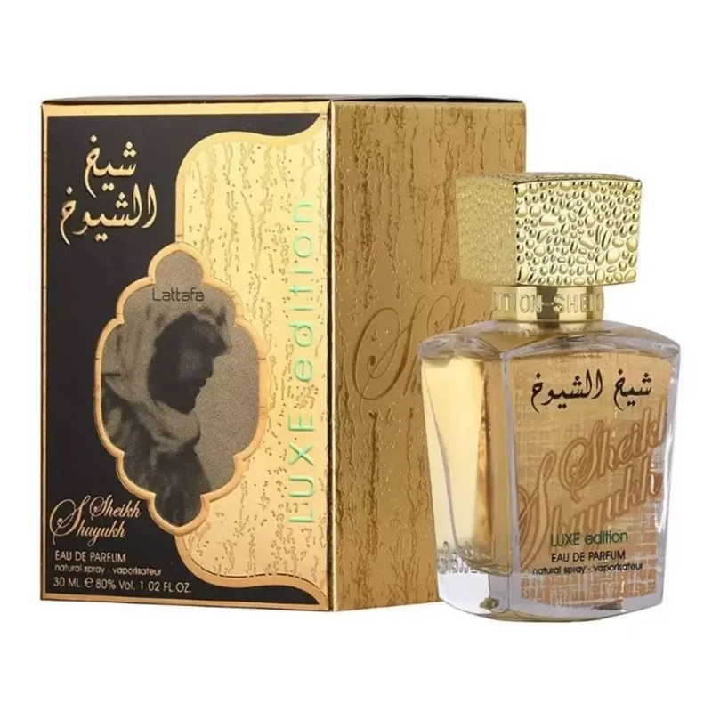 ادو پرفیوم مردانه لطافه مدل شیخ الشیوخ لوکس ادیشن با رایحه شیرین حجم 100 میلی لیتر