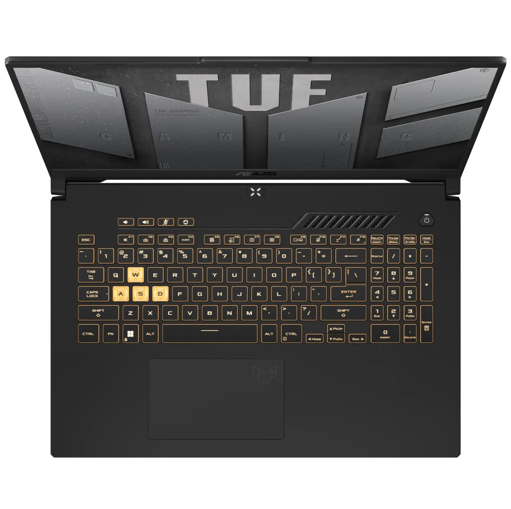 لپ تاپ 17.3 اینچی ایسوس مدل TUF Gaming F17 FX707VJ4-Core 5 210H-RTX3050 6GB-16GB DDR4 3200MHz-512GB SSD-FHD 144Hz