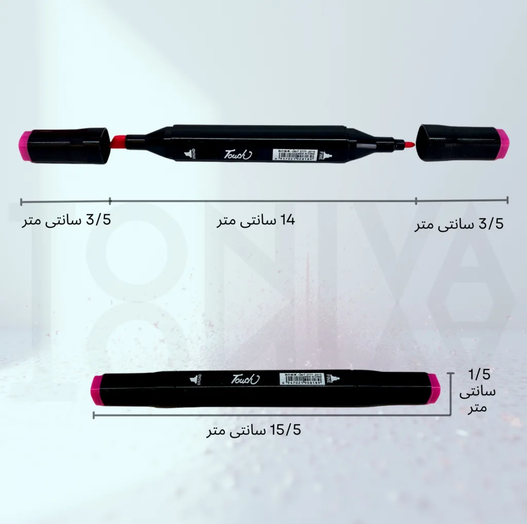 ماژیک راندو تونیوا مدل Touch 36 به همراه محلول احیای ماژیک مجموعه ۳۶ عددی