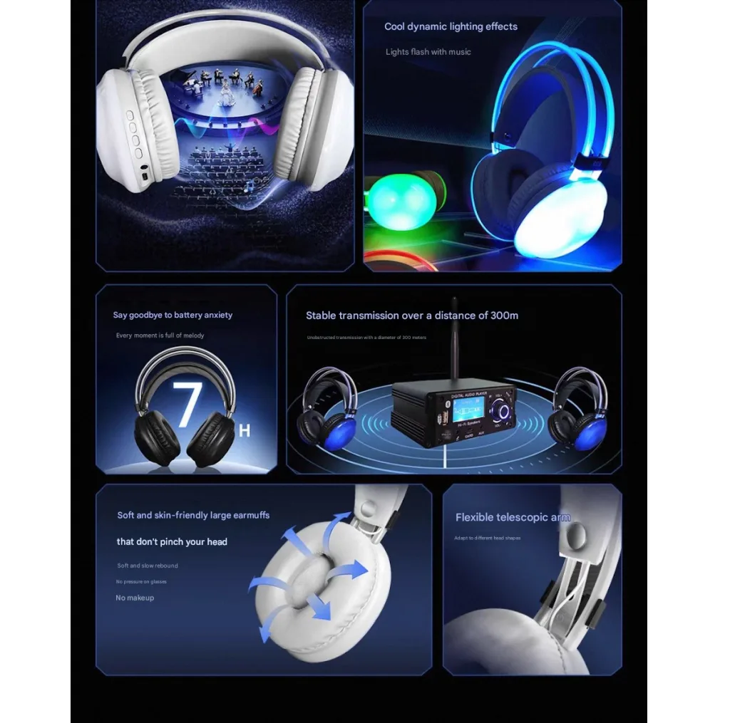 هدست مخصوص بازی بلوتوثی دوپریم مدل Uniguma RGB