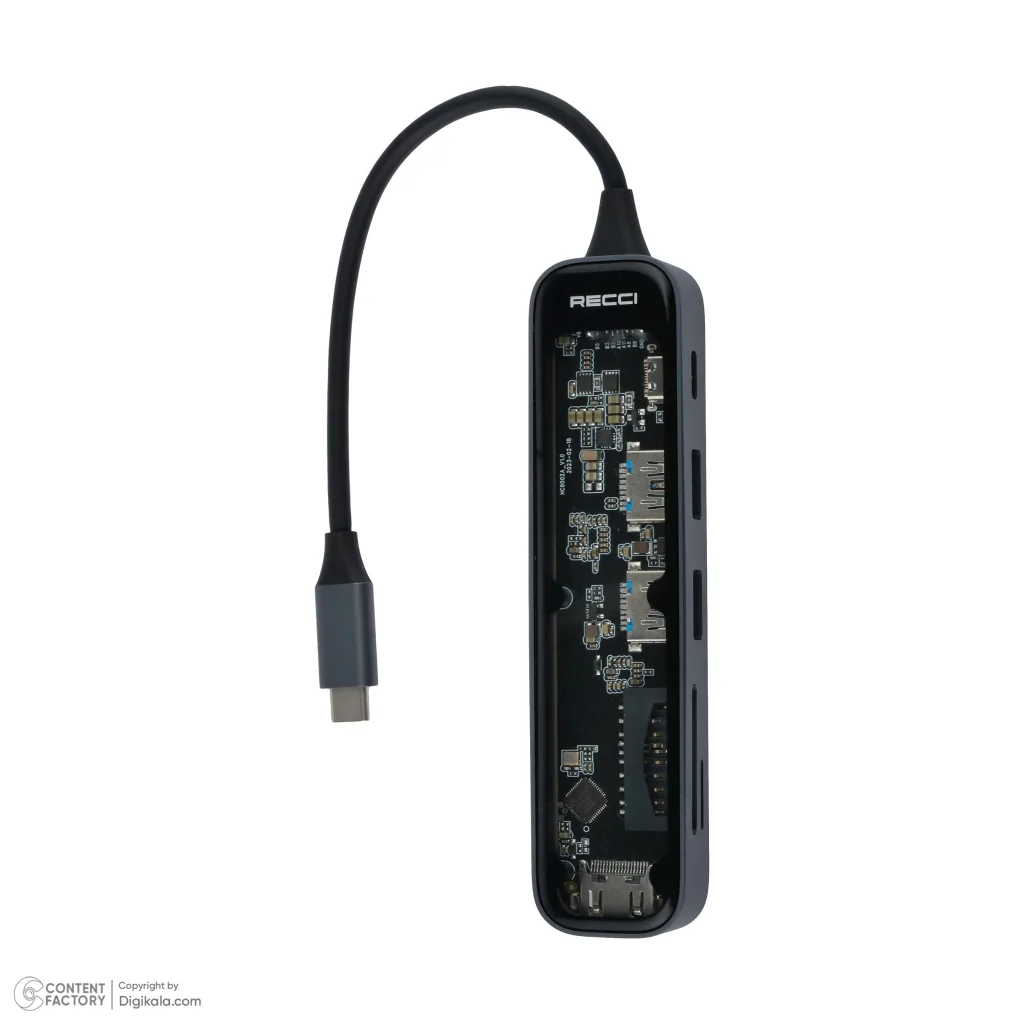 هاب 6 پورت USB-C رسی مدل RH21