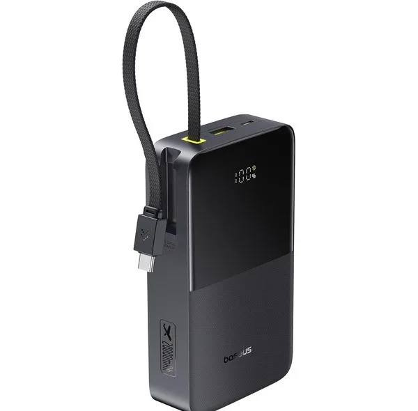 پاوربانک 22.5 وات بیسوس مدل ENERFILL PPBD2P-2020  ظرفیت 20000 میلی آمپر ساعت به همراه کابل USB-C