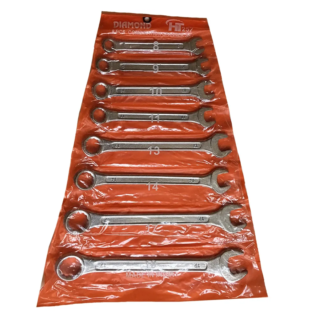 مجموعه 8 عددی آچار یکسر تخت و یکسر رینگی دیاموند کد d43