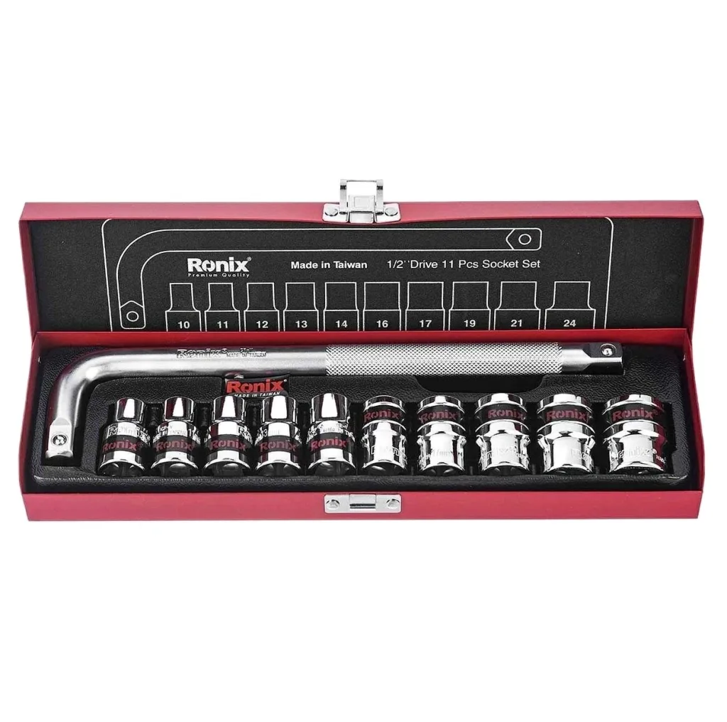 مجموعه 11 عددی آچار و سری بکس رونیکس مدل RX-2610