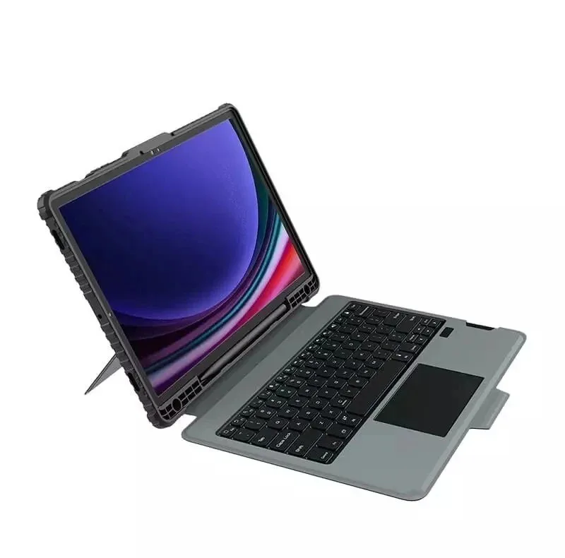 کیف کلاسوری کیبورددار نیلکین مدل Bumper Combo Backlit Keyboard مناسب برای تبلت سامسونگ Galaxy Tab S10 Plus/S9 Plus