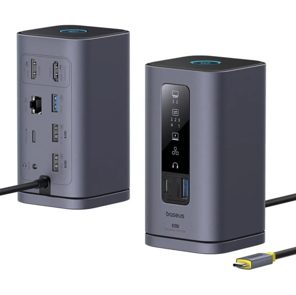 هاب 10 پورت USB-C بیسوس مدل BS-OH174 به همراه کابل USB-C