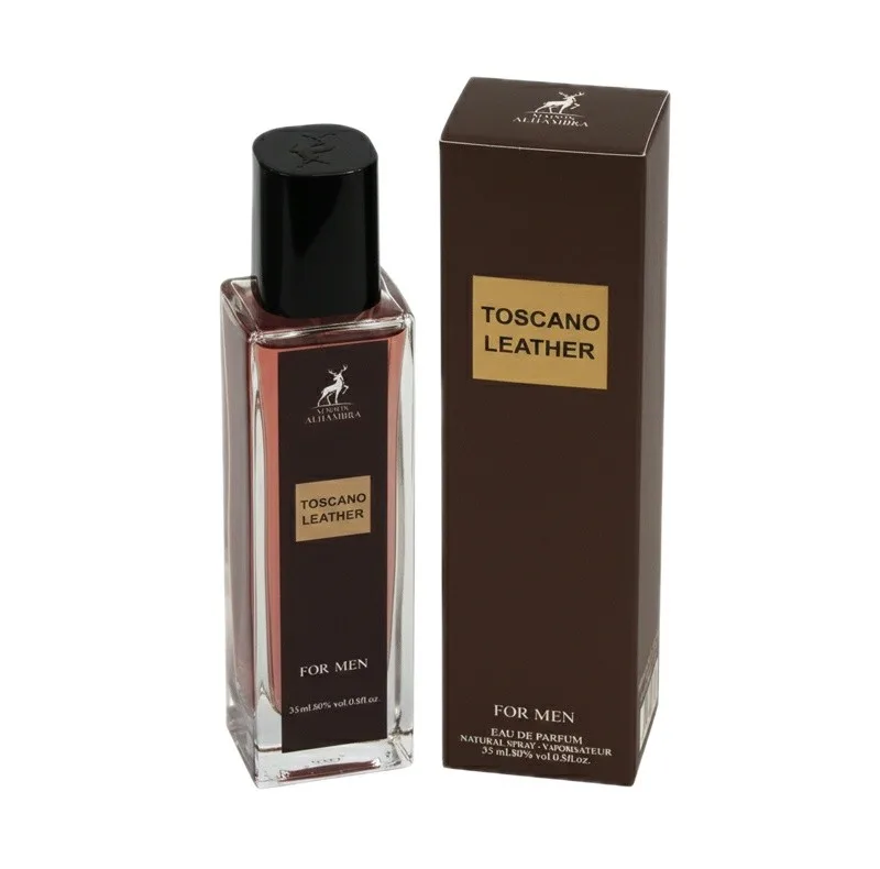 ادو پرفیوم مردانه الحمبرا مدل TOCCANO LEATHER با رایحه تلخ حجم 35 میلی لیتر