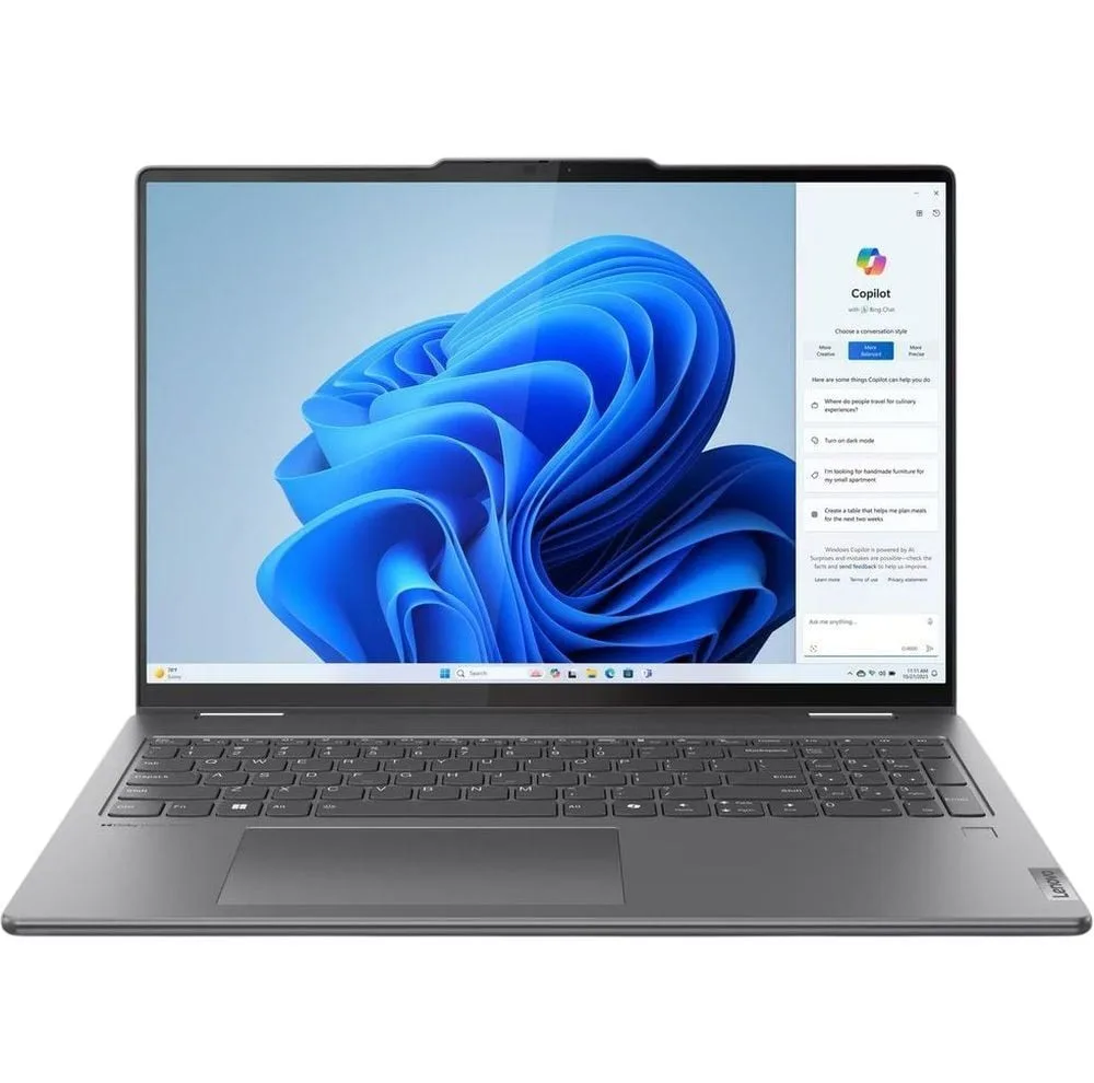 لپ تاپ 16 اینچی لنوو مدل Yoga 7 2-in-1 16IML9-Core Ultra 7 155U-16GB LPDDR5x-1TB SSD-Touch-W