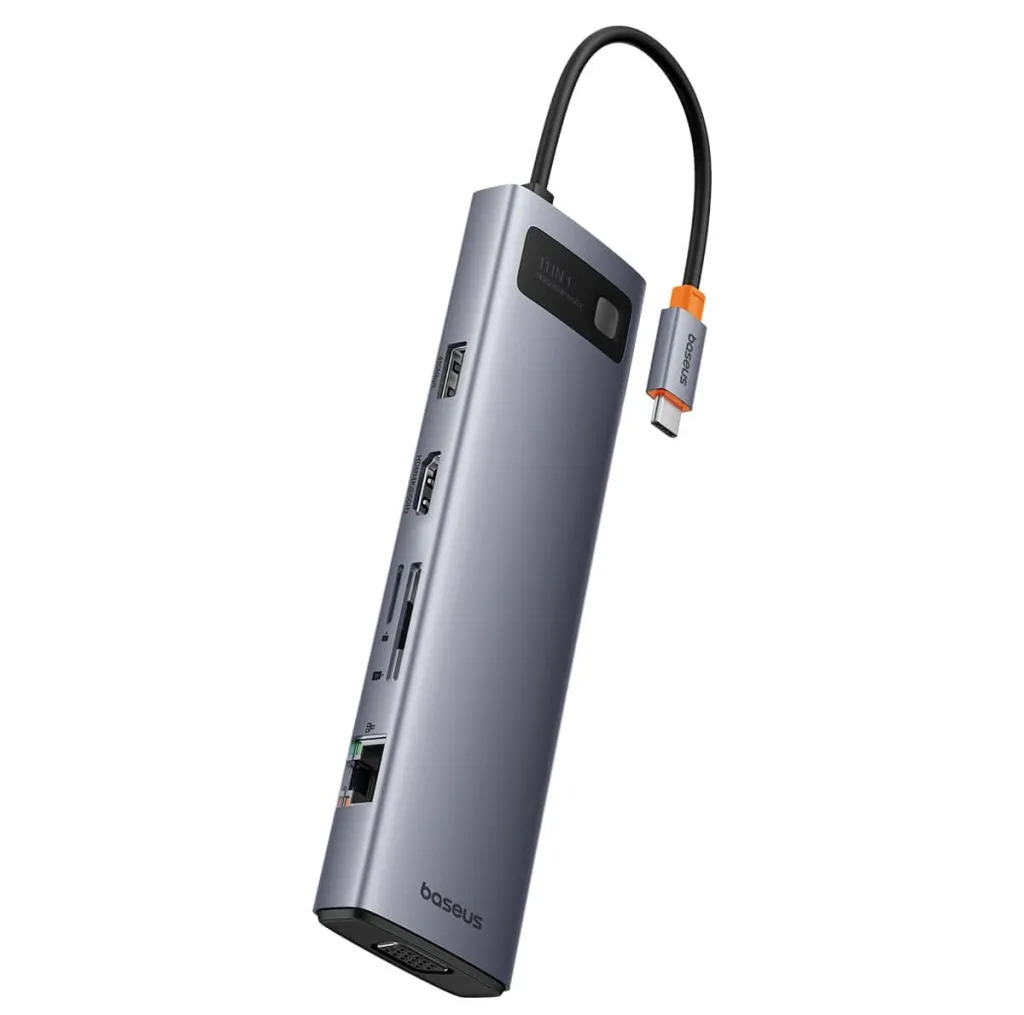 هاب 11 پورت USB-C بیسوس مدل Clarity 4K@60HZ